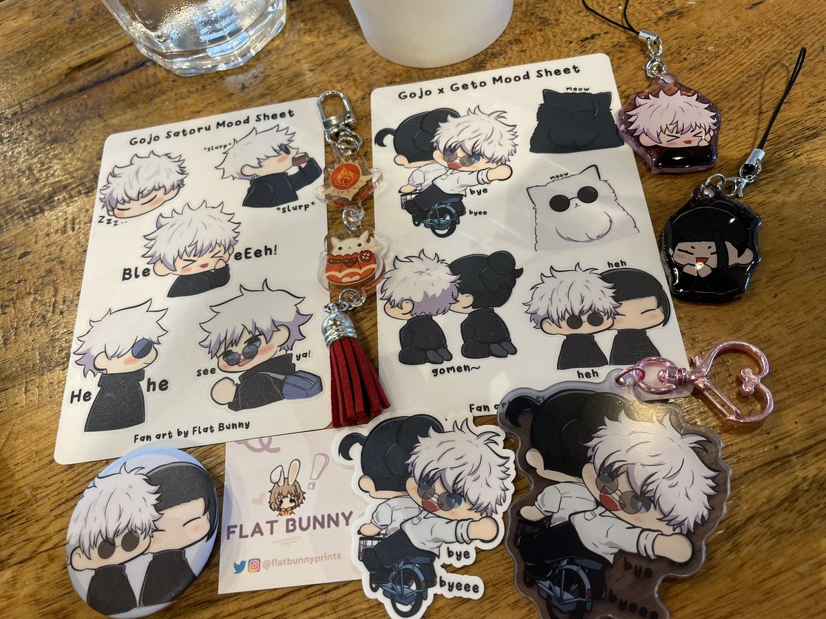 Thank you for the SatoSugu <a href="/flatbunnyprints/">Flat Bunny | ACX LC03 🐾</a> and for the Klee charm <a href="/aBucketOfNaCL/">NaCL</a> ☺️🥹🫶