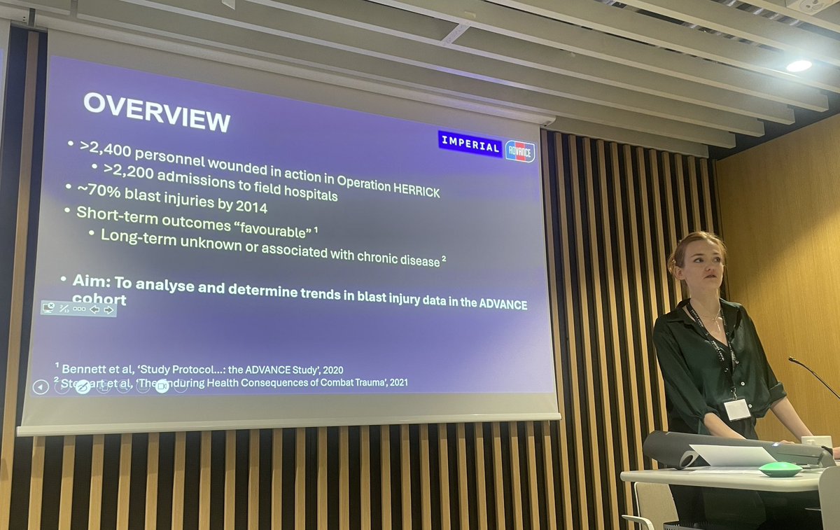 Dr Joanne Stocks (@jostocks) on Twitter photo Was great to present data from our BioMilOA study on Osteoarthritis Biomarkers in Military Personnel <a href="/TRBL_CBIS/">CBIS</a> Blast & Injury Conference 2024 and to hear other <a href="/AdvanceStudy/">ADVANCE Study</a> team members <a href="/DrA_N_Bennett/">Alexander Bennett</a> and <a href="/LegsDixon/">Dr Sarah Dixon Smith</a> sharing other latest ADVANCE study updates #BCIC24 Was great to present data from our BioMilOA study on Osteoarthritis Biomarkers in Military Personnel <a href="/TRBL_CBIS/">CBIS</a> Blast & Injury Conference 2024 and to hear other <a href="/AdvanceStudy/">ADVANCE Study</a> team members <a href="/DrA_N_Bennett/">Alexander Bennett</a> and <a href="/LegsDixon/">Dr Sarah Dixon Smith</a> sharing other latest ADVANCE study updates #BCIC24