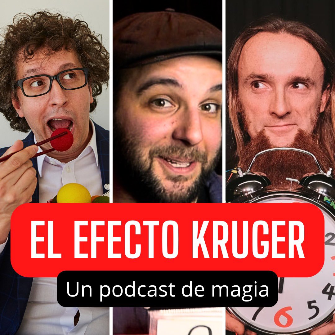 Isaakjurado's tweet photo. Volvemos con otro episodio nuevo de El Efecto Kruger. Este mes Pepe Lirrojo y yo hablamos con Gonzalo Albiñana de una de las ramas más cool del momento, el mentalismo. 
También hablamos de obras de arte hechas con pelo, de espiritismo, de magia y teatro. 
https://t.co/X6ZUwvQSNl https://t.co/T3go2jCtOU