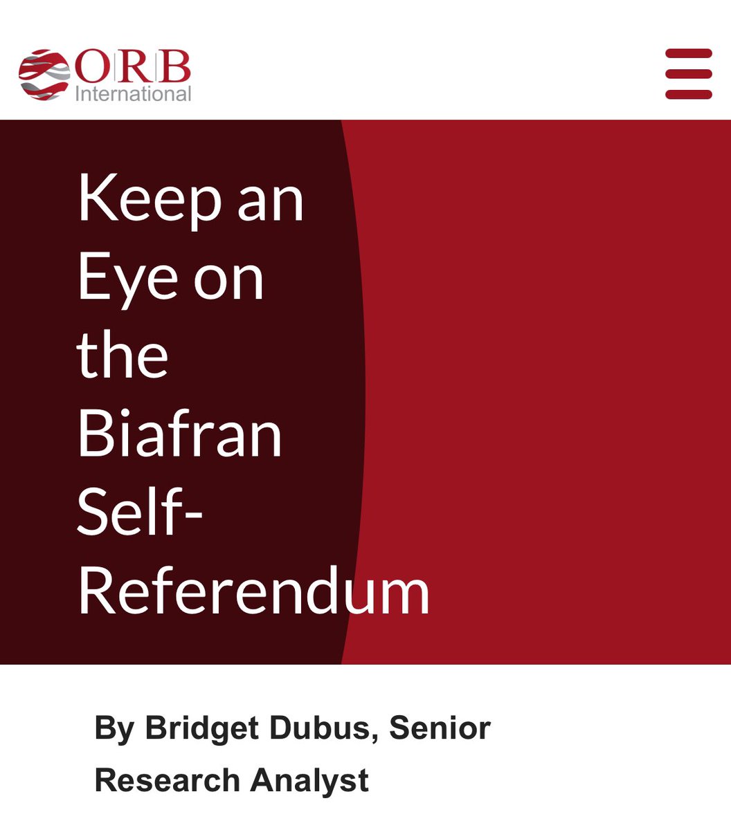 simon_ekpa's tweet photo. BREAKING 
The ORB International report on Biafra Self Referendum has exposed Nigeria evil media. 
The truth is finally out, they went to Nigeria and Biafra and they have interviewed Biafrans 

Why do Biafrans want independence now?

According to Ekpa, the Biafra self-referendum is justified given the marginalization faced by many Biafrans living in the south-eastern regions of Nigeria and the ineffectiveness of the national government in solving this issue.

This sentiment is backed by ORB International's most recent public opinion polling in Nigeria.

Nigerians in the South-East and South-South regions are most likely to perceive the national government as ineffective, compared to other regions.