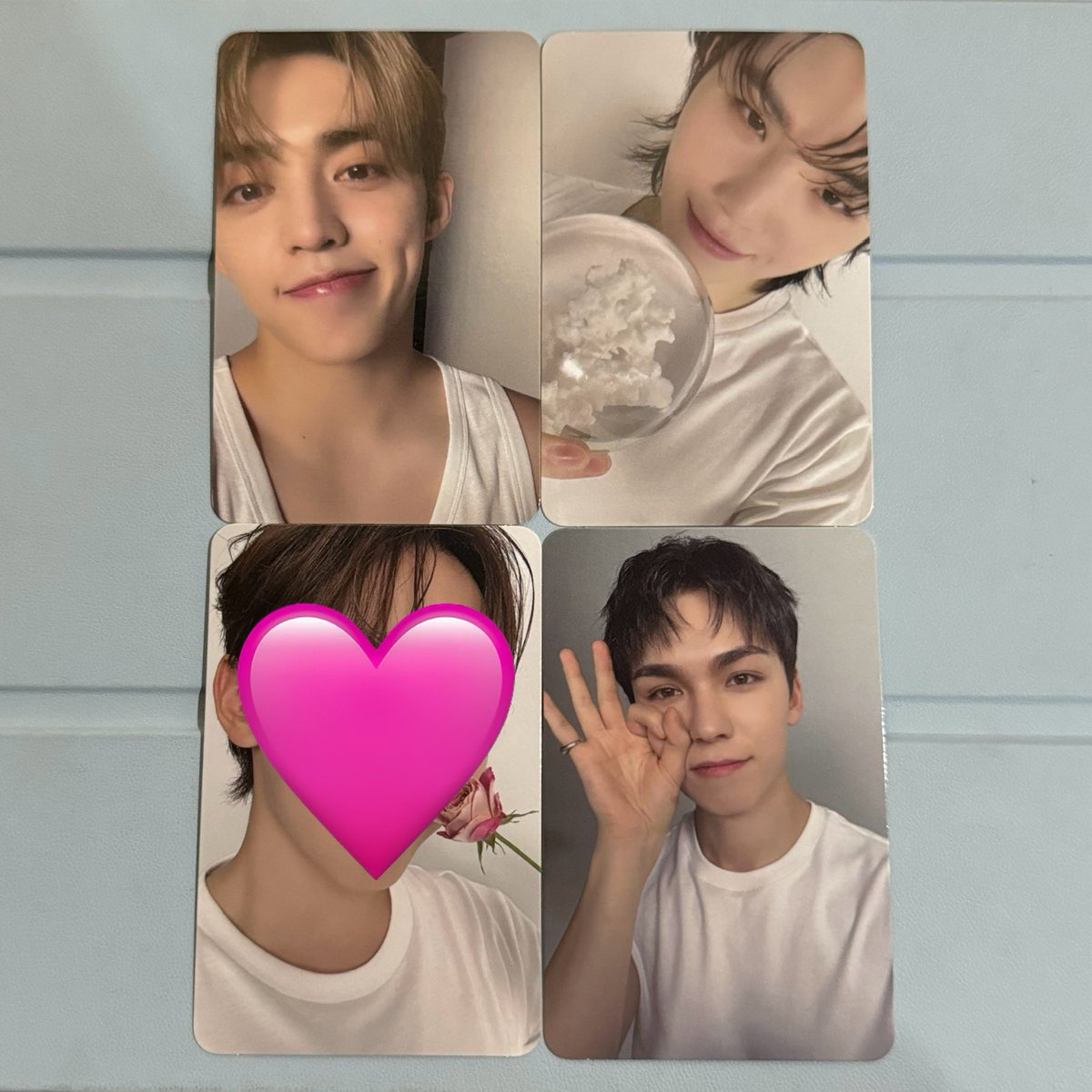 btrzcart's tweet photo. wtt lft ph

17 is right here dear ver

have: seungcheol, woozi, vernon
want: jun (see pic)

- all in good condi
- loc: laguna (shipping via j&amp;t)

reply/dm https://t.co/GEQZPXpXnY