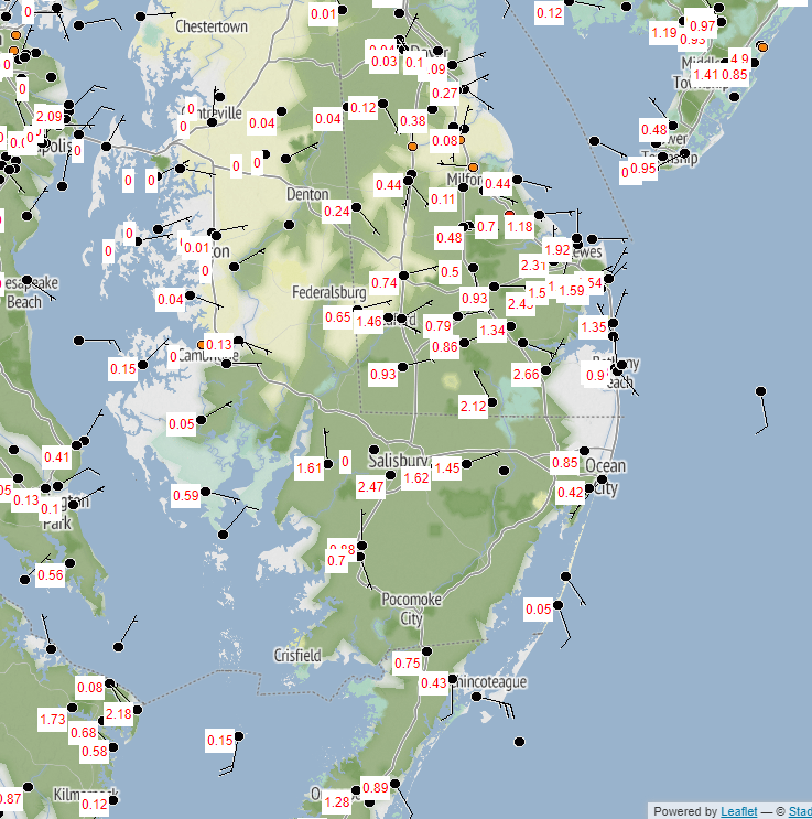 Well, we said we needed the rain. This is as of this morning...at 5:30am where we have folks having already picked up over 2" of rain. Remember, we have all this rain still to come today into tonight and early on Saturday. Ooooo boy, this could be too much of a good thing...
