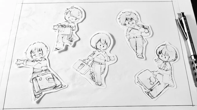 ↑がこうなる↓
線引きながら配置考えなおしたりしてたので入ってくれてよかった◎
歌詞読みながら下書き書いてたけど、Knightsの歌詞って月と星がいっぱい出てくるね🌟🌛 
