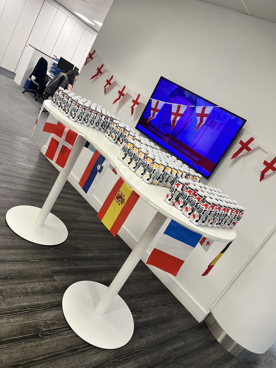 On Wednesday, the firm indulged in some delicious doughnuts and milkshakes to celebrate England's fantastic run to the #Euro2024 semi-finals.
 
In even better news, they’ve advanced to the final this Sunday, and we’re beyond excited!
 
Go England – let’s bring it home! 🏆⚽️