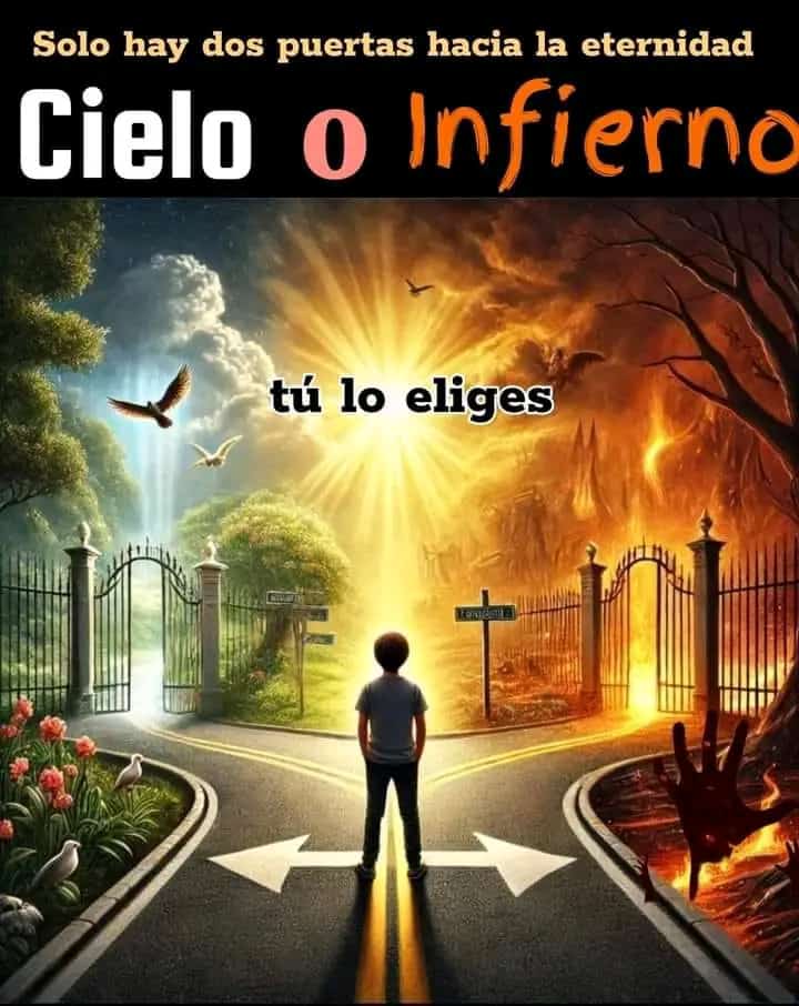 El libre albedrío que dieron al hombre en el jardín del Edén 🌳 árbol de la vida, y el🌳 del bien y del mal. Sólo tú elijes!