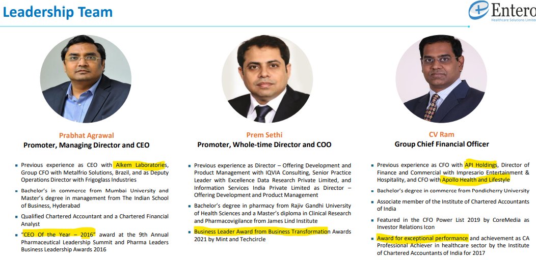Bull_Therapy's tweet image. #ENTERO healthcare solutions cmp 1145
Tracking this company from its listing time. Price finally free from excess supply.  Co doing exceptional work in pharmacuetical industry.
Promoter is CA, CFA and was ex CEO in Alkem Labs. 
Disc- holding  
#technofunda #StockMarket #longterm