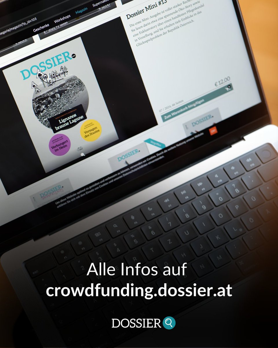 Das DOSSIER-Magazin gibt es künftig in zwei Größen: Zusätzlich zu unseren Schwerpunktheften bringen wir in unserem neuen »Mini« kürzere und buntere Storys im handlichen Taschenbuchformat. Ideal für den Sommer!

Alle Infos gibt's auf crowdfunding.dossier.at