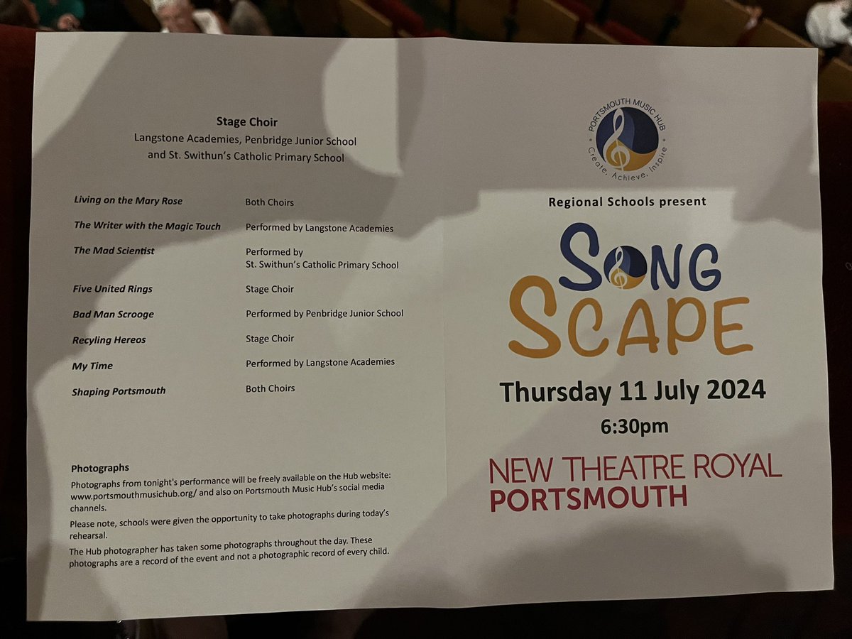 Sally Tyrrell (@styrrell_mr) on Twitter photo What a pleasure to be a guest at <a href="/portsmouthmusic/">Portsmouth Music Hub</a> Song Scape concert last evening. 🙏 Sue Beckett & team for an incredible evening & to all the schools who took part. Loved seeing <a href="/MaryRoseMuseum/">The Mary Rose</a> “Living on the Mary Rose" being performed & how much fun the choirs were having. What a pleasure to be a guest at <a href="/portsmouthmusic/">Portsmouth Music Hub</a> Song Scape concert last evening. 🙏 Sue Beckett & team for an incredible evening & to all the schools who took part. Loved seeing <a href="/MaryRoseMuseum/">The Mary Rose</a> “Living on the Mary Rose" being performed & how much fun the choirs were having.
