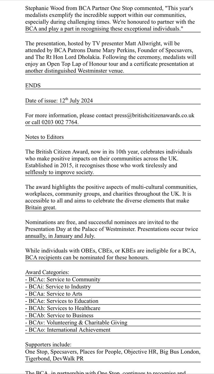What an absolute honour to have been nominated and chosen to receive a British Citizen Award 🤩 
Do good for long enough and the rewards will come 💙
I stared out with a couple of speakers and a laptop working out of community centres and now we’re doing massive projects 🤩