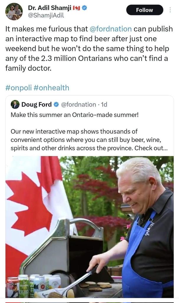 Our priorities are definitely not in sync <a href="/fordnation/">Doug Ford</a> #ONpoli