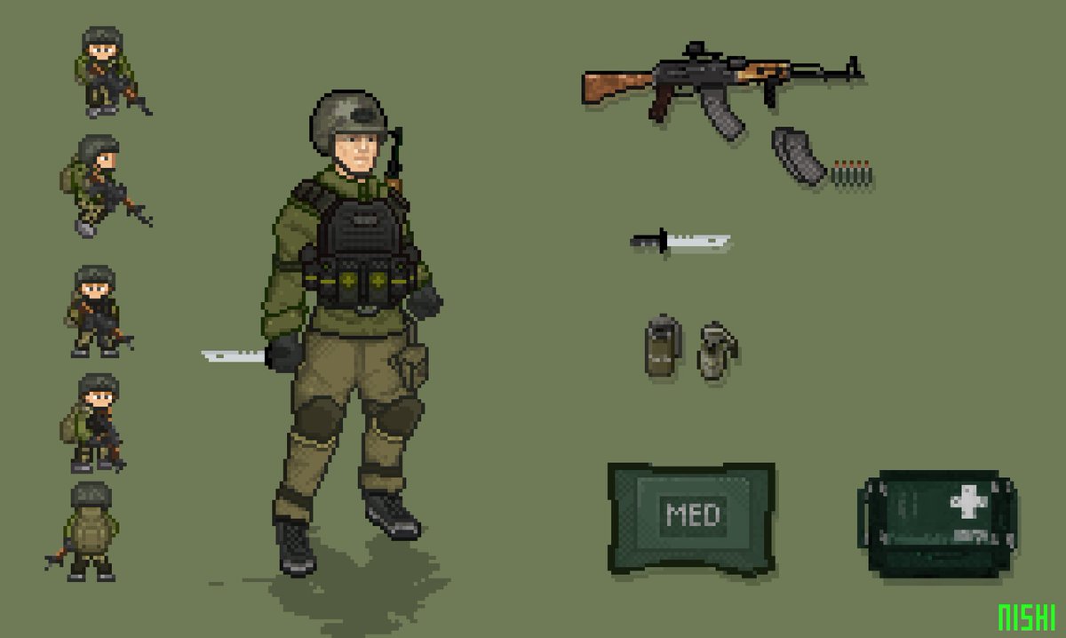 gelolhakiri's tweet photo. Fresh Soldier body update,
Novel project minidayz fandom
#pixelartist
#minidayz
#pixelart https://t.co/faLipz2xCi
