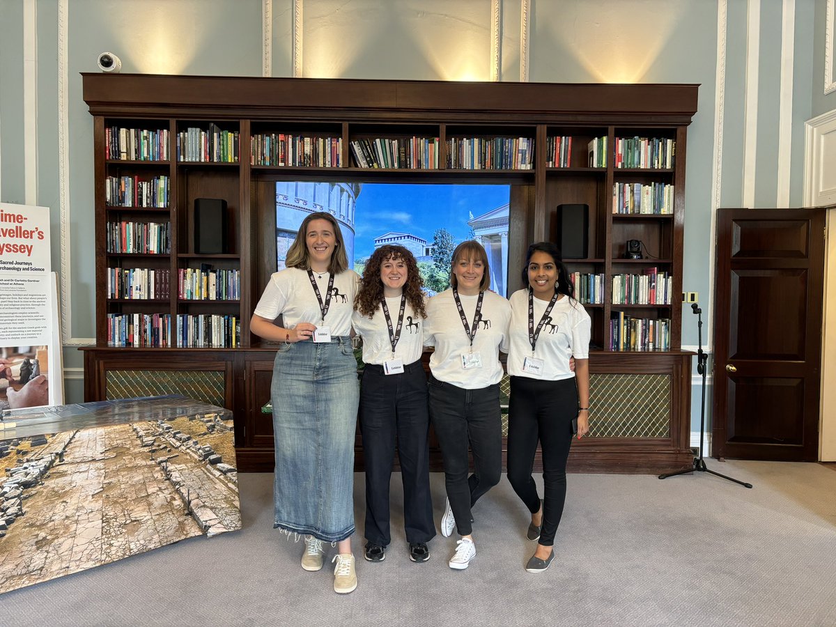 CosisOdyssey's tweet photo. currently having the MOST glorious time helping out at the British Academy Summer Showcase 🌺🔬🏺 @TulsiParikh + Carlota Gardner have outdone themselves with their exhibit ‘A Time-Traveller’s Odyssey: Exploring sacred journeys through #archaeology and science.’ https://t.co/iXaxCqmLfJ