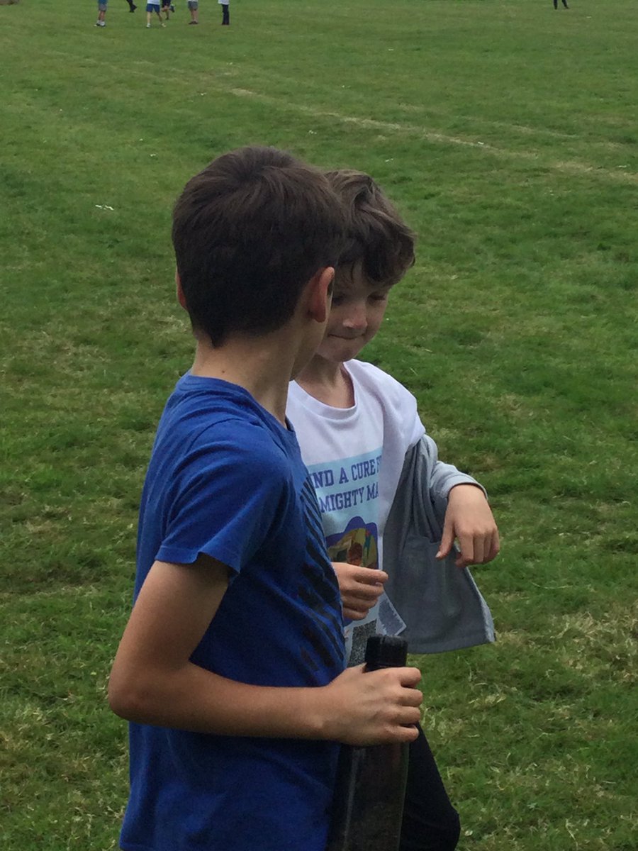 #supercedar joined by Maple and Acorn class walked or ran around our school field whilst wearing blue for #MightyMax. The children in Cedar class asked to do this for their friend Maximus!