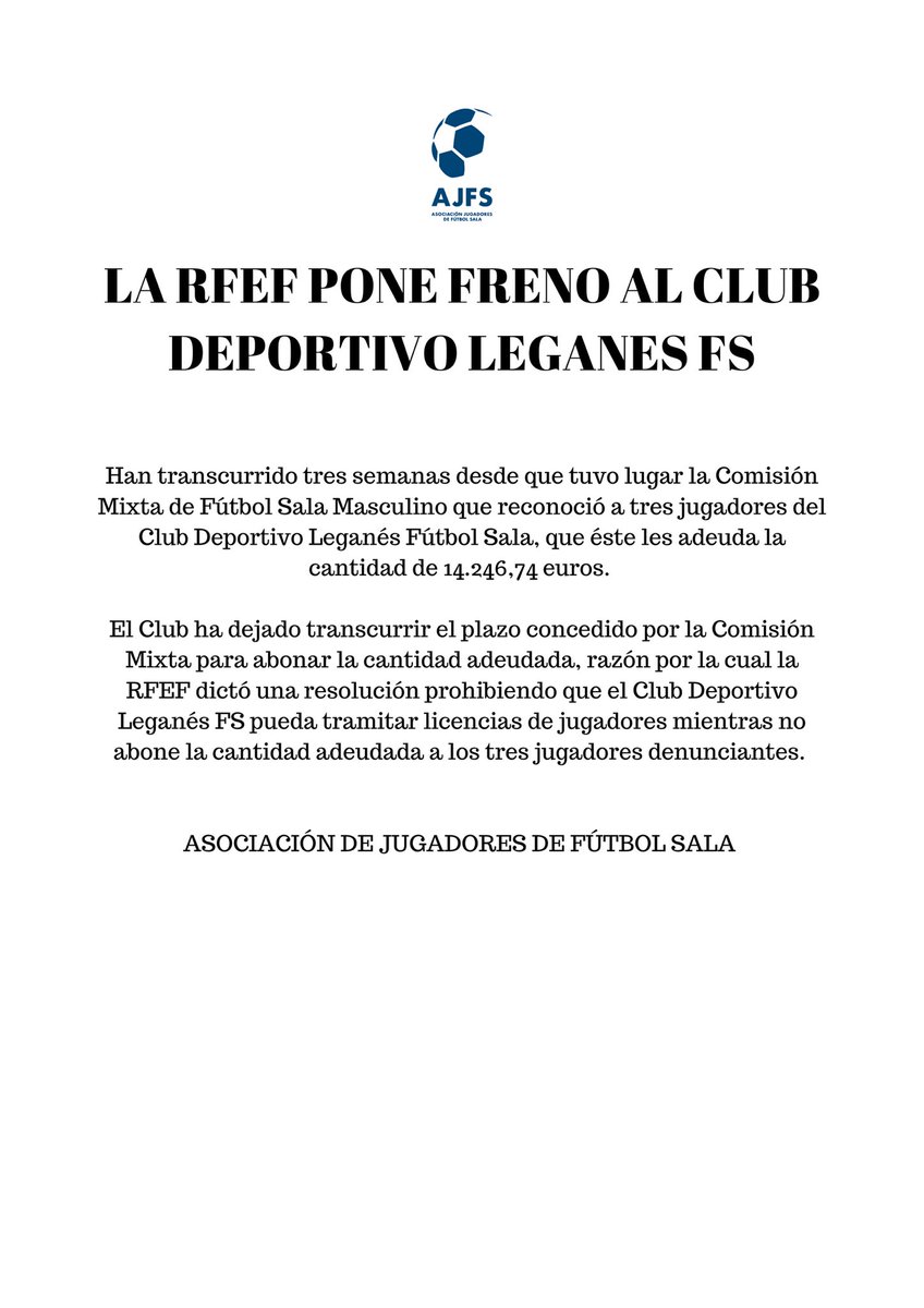 𝐂𝐨𝐦𝐮𝐧𝐢𝐜𝐚𝐝𝐨 𝐎𝐟𝐢𝐜𝐢𝐚𝐥 | Resolución comisión mixta RFEF.