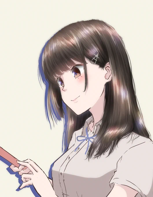 早潮ちゃん髪のハイライトカラフルにしてみる等ちょっと工夫もしてみた 