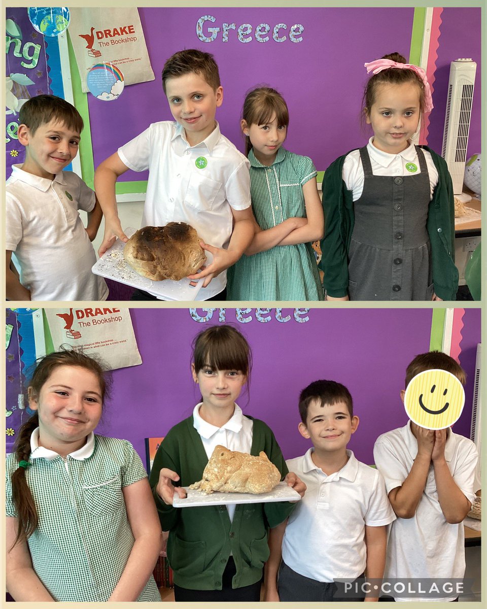 BaderPrimary's tweet image. Our #BaderDT project was a success in Y4. We tasted our bread, evaluated and even tried some of the other baked breads to compare. #greekolivebread #BaderHistory #RRSarticle24 🥖🫒🇬🇷