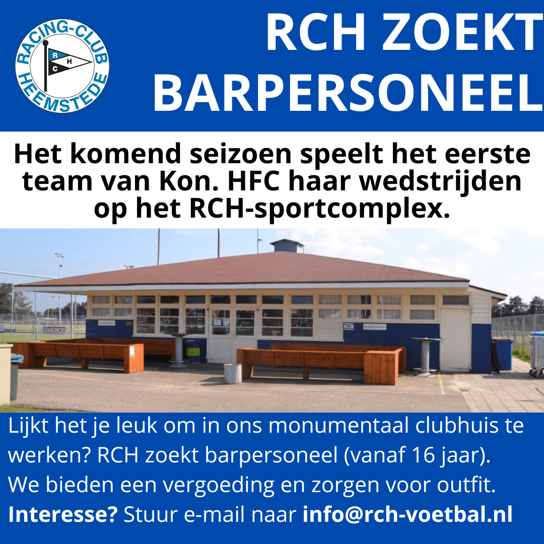 RCH zoekt extra barpersoneel dlvr.it/T9VvQ2