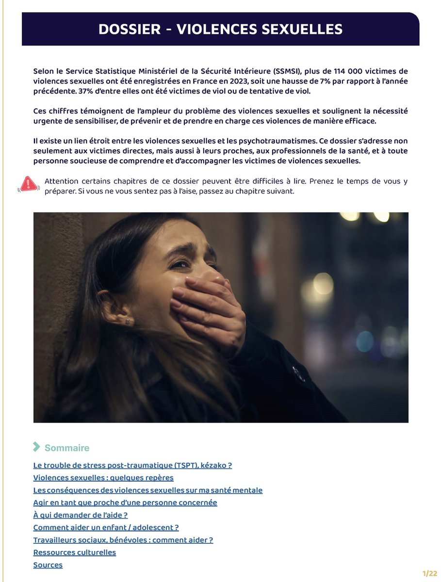 📝 Saviez vous que tous nos dossiers sont disponibles en format PDF ? Vous pouvez télécharger &amp; imprimer les fiches qui vous intéressent. A découvrir notre dernier dossier sur les violences sexuelles : cn2r.fr/ressources/vio…