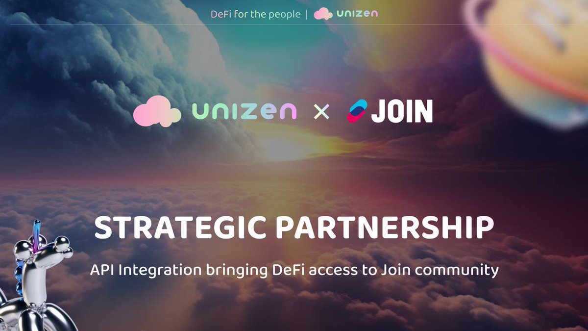 unizen_io's tweet photo. Unizen Partners with JOIN to Enhance Liquidity

🚀 Exciting Partnership Announcement!

Unizen is thrilled to announce a strategic partnership with JOIN, the innovative platform unleashing the best of digital assets for all users. Our advanced API will be integrated into JOIN’s ecosystem, bringing deep liquidity to their users and enhancing the overall trading experience.

🤝 Partnership Highlights:

•Seamless Integration: Unizen’s API will enable efficient single and cross-chain swaps, improving liquidity and trading efficiency within the JOIN platform.

•Enhanced Features: JOIN users will benefit from optimized yields, seamless on/off-ramping, and hassle-free gas fees management, all within a user-friendly Web3 wallet.

•Innovative Tools: AI-powered portfolio management, multi-chain transactions, and a personal IBAN for easy crypto investments are just a few of the advanced features available to JOIN users.

About JOIN

JOIN is a comprehensive digital asset platform designed to simplify blockchain interactions. It offers:

•Simplified Digital Wallet: A secure, non-custodial wallet integrating the latest security innovations.

•Whitelabel Solution for Businesses: A modular interface and customizable functionalities for seamless web3 integration.

•Institutional Platform: A secure, customizable environment for managing digital asset operations, supporting both regulated and non-regulated investment vehicles.

About Unizen

Unizen is a leading provider of liquidity solutions in the DeFi space. By integrating our advanced API, platforms like JOIN can offer their users deep liquidity and optimized trading experiences, ensuring they get the best prices across multiple networks.

Together, we’re committed to making digital assets and DeFi more accessible and efficient for everyone. 🌐

$ZCX #DEFI4thePeople