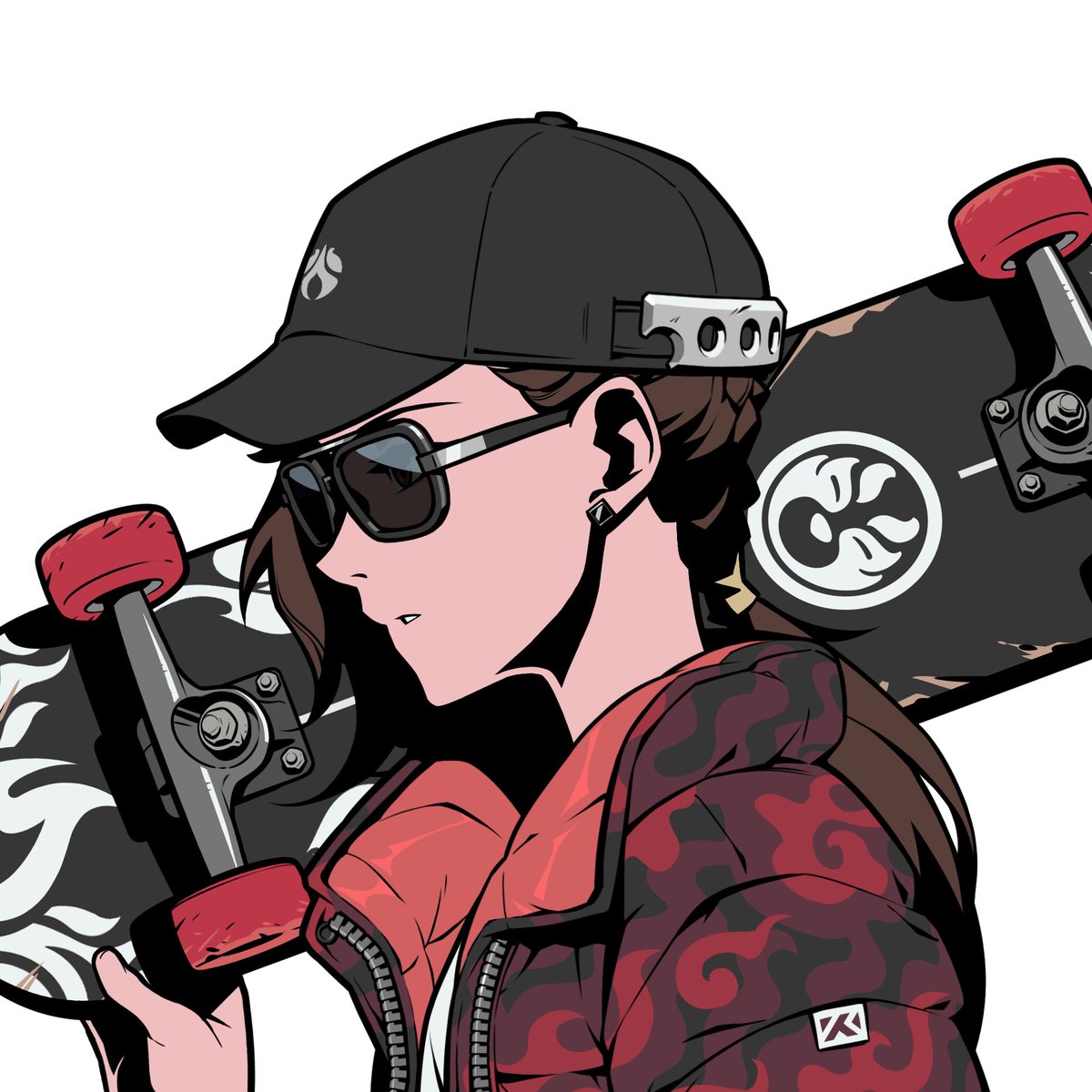 A new girl joins my team！Finally I get a skateboard.