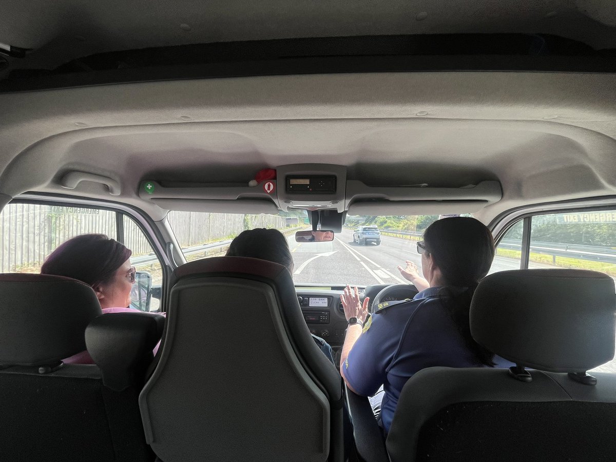 siobh95's tweet photo. Go raibh míle maith agat to Garda Kate McCarthy from Togher Garda Station who took our July provision group for a trip to the Marina Market! Bhí an am againn agus táimid fíor bhuíoch as an Togher community policing bus! ☺️🥳 @gardainfo @GardaTraffic @NiamhNiChaoimh https://t.co/Ln7T025mJT