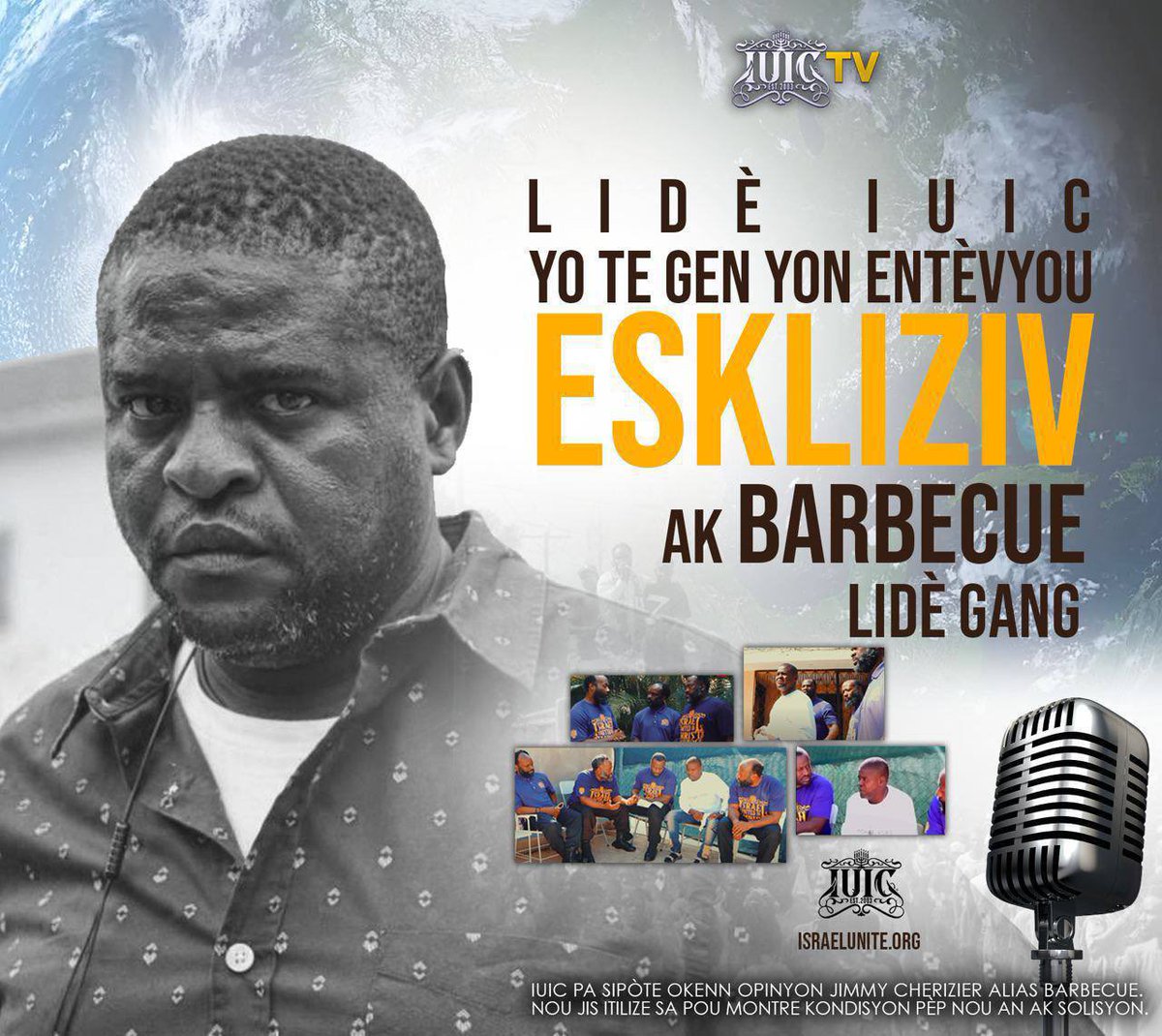 iuic_haiti's tweet photo. Lidè IUIC yo te gen yon entèvyou eskliziv ak Barbecue lidè gang G9 lan!
#Preche #IUICHaiti🇭🇹 #IUIC #IUICTV #Chanje #Ayiti #Lidè #TNH https://t.co/VFTjxqhh5o