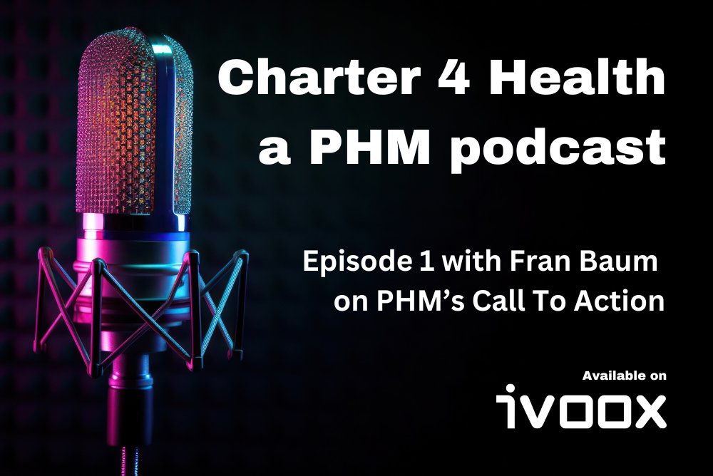 PHMglobal's tweet photo. On the first Episode of #Charter4Health a fresh and direct conversation with Fran Baum @baumfran , a special guest to talk about The struggle for health is a struggle for liberation and against capitalism, the PHM Call To Action https://t.co/9Vg0FM1v9J https://t.co/592QbAEREJ