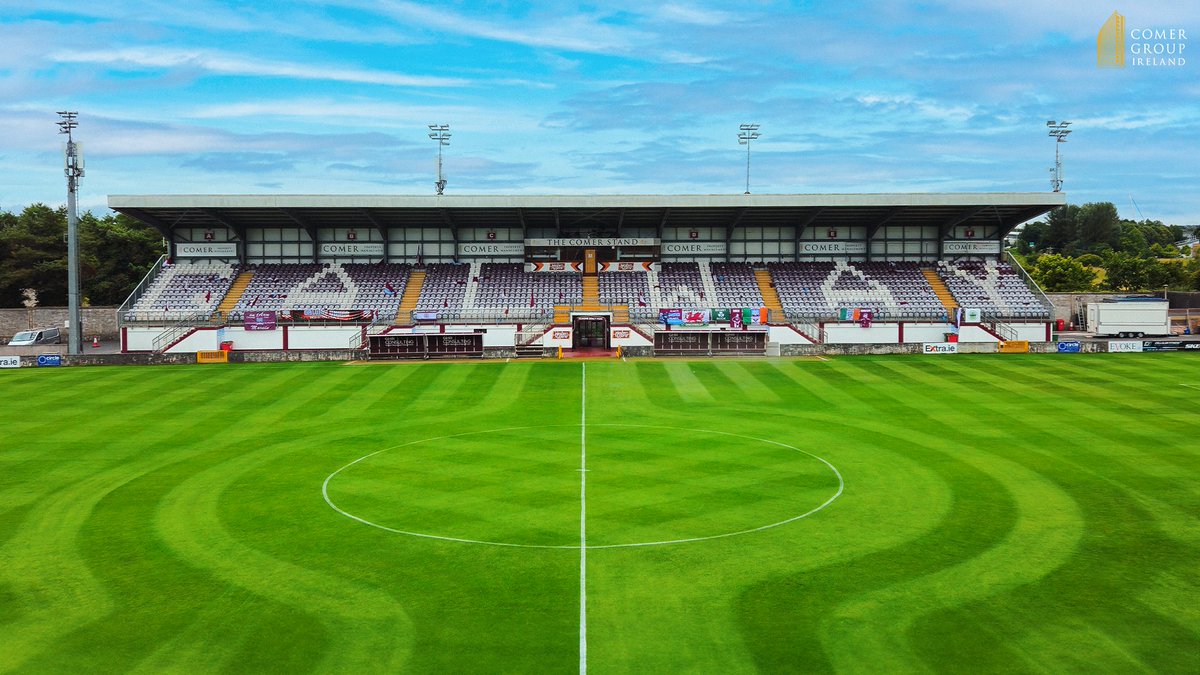 Just how good is the pitch looking 👏

Don't forget tickets are available tonight at the gates of Eamonn Deacy Park from 6:45PM ⌚️

#ItsATribalThing | #GUFC | <a href="/LeagueofIreland/">League of Ireland</a>