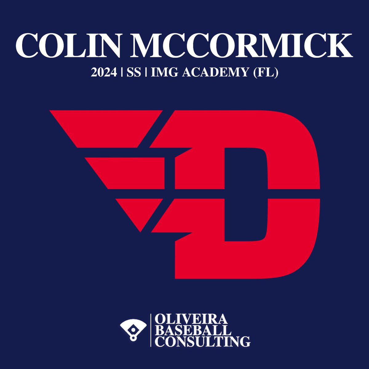 OBC_Recruits's tweet photo. Congrats to Colin McCormick on his commitment to the University of Dayton. The Flyers with a great addition to the program. Fired up for the McCormicks #UD #FlyBoys ✈️ #A10 #Committed #OBC https://t.co/1zdL1WFzmz