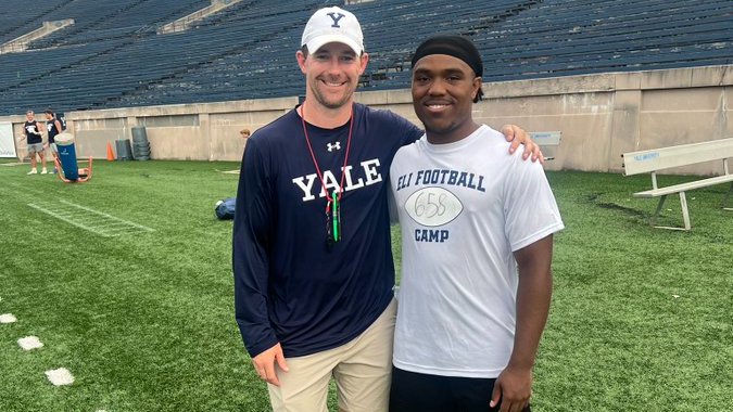Six Star Football | PLUS+ (@sixstarfootball) on Twitter photo YALE PROSPECT CAMP COVERAGE | Six Star Football takes a look at several RB prospects who raised profile
📈A look at several talented prospects who turned heads in YALE💯
✍️STORY▶️ sixstarfootball.com/article/yale-p…
<a href="/AndersonZakai/">Zakai Anderson</a> <a href="/jadenbridge_13/">Jaden Bridgeforth🏈🏀</a> <a href="/DouglasKyson/">Kyson Douglas</a> <a href="/Demofletcher7/">Demitrias Fletcher</a> <a href="/kylan_grace/">Kylan Grace</a> YALE PROSPECT CAMP COVERAGE | Six Star Football takes a look at several RB prospects who raised profile
📈A look at several talented prospects who turned heads in YALE💯
✍️STORY▶️ sixstarfootball.com/article/yale-p…
<a href="/AndersonZakai/">Zakai Anderson</a> <a href="/jadenbridge_13/">Jaden Bridgeforth🏈🏀</a> <a href="/DouglasKyson/">Kyson Douglas</a> <a href="/Demofletcher7/">Demitrias Fletcher</a> <a href="/kylan_grace/">Kylan Grace</a>