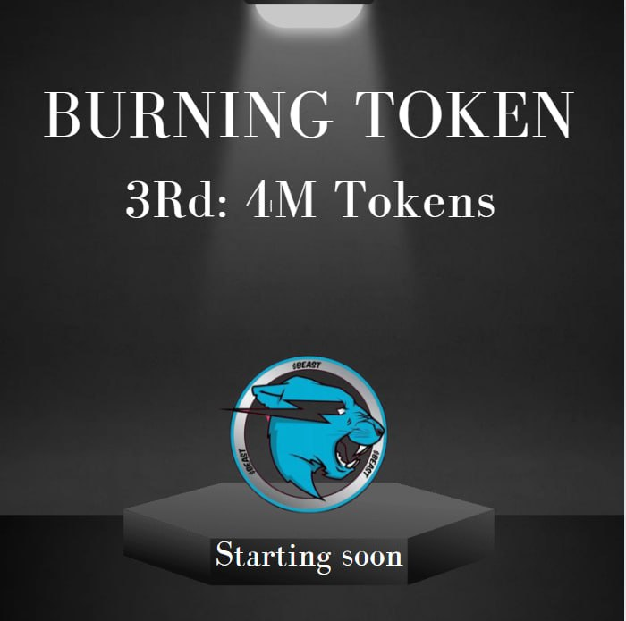 BEAST_X100's tweet photo. 🔥🔥🔥 #MrBeast $BEAST has been burnt twice a day!!! 🔥🔥🔥

Now is 4M $BEAST gonna burnt in a few mins 

Much thank to @IDOsolme sponsors this token burning program!!! 

We gonna burn more today. Buy more here

Retardios👁️🫵

Proof: https://t.co/rLxxPF1DQe

#MrBeast $Beast https://t.co/jRbN2t4iDd