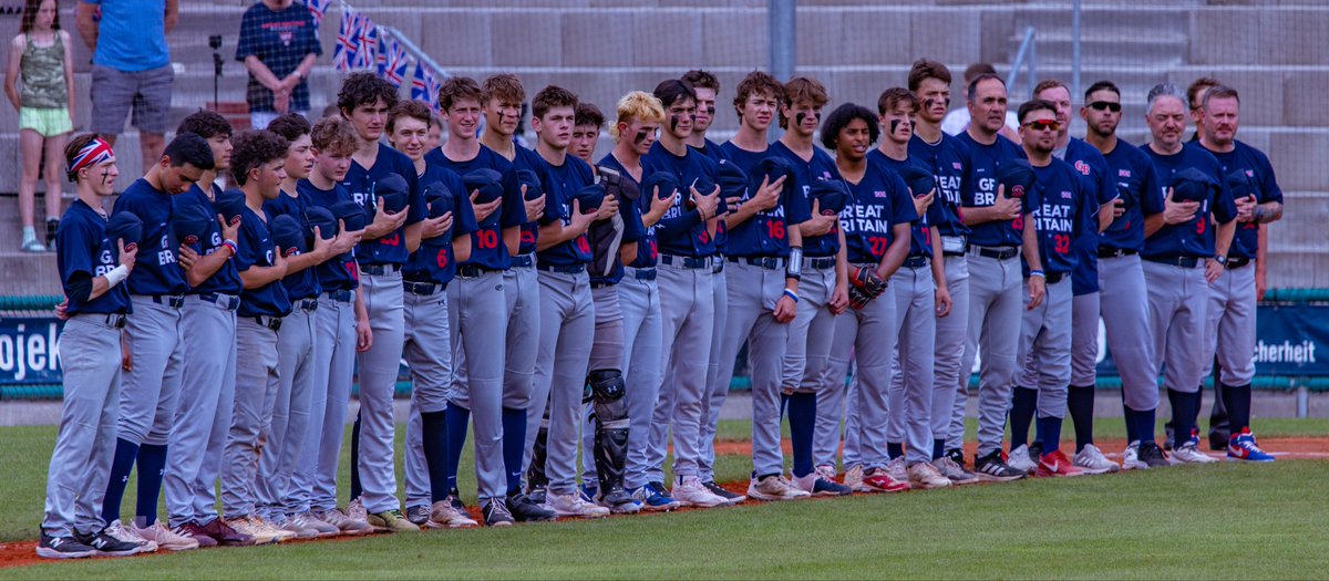 GB U18s have reached the semi finals of the WBSC European Championships for the first time.

The team finished second in Group B behind the Netherlands and will face either Germany or Italy tomorrow at 5.00pm despite losing their last pool game to Belgium 6-2.

#LetsGoGB
