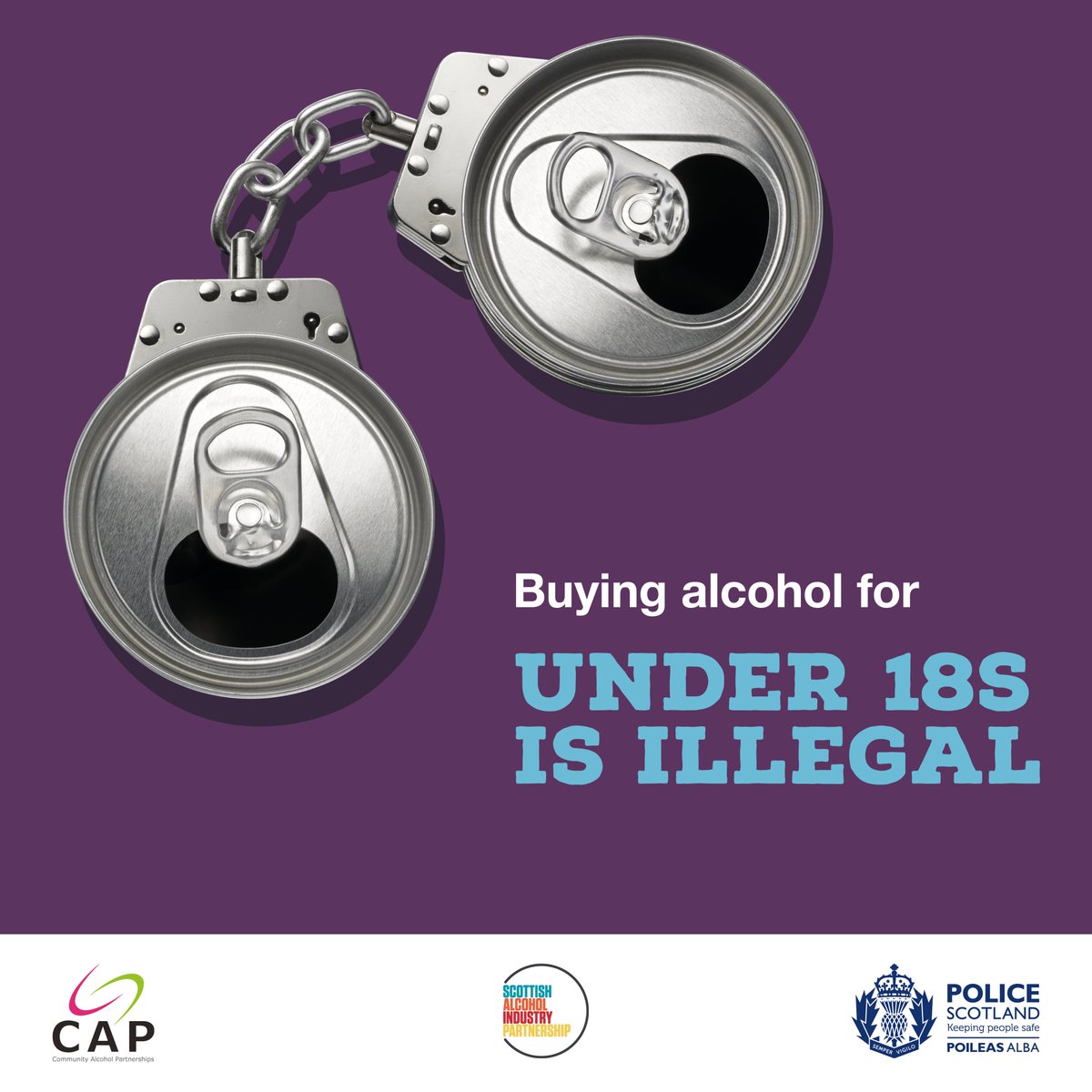 Buying alcohol for UNDER 18S IS ILLEGAL
Buying alcohol for someone under 18 is illegal. Help us clamp down on underage drinking. If you’re asked to buy it, refuse. If you see it happening, tell the police on 101. More info here itwillcostyou.com
#itwillcostyou