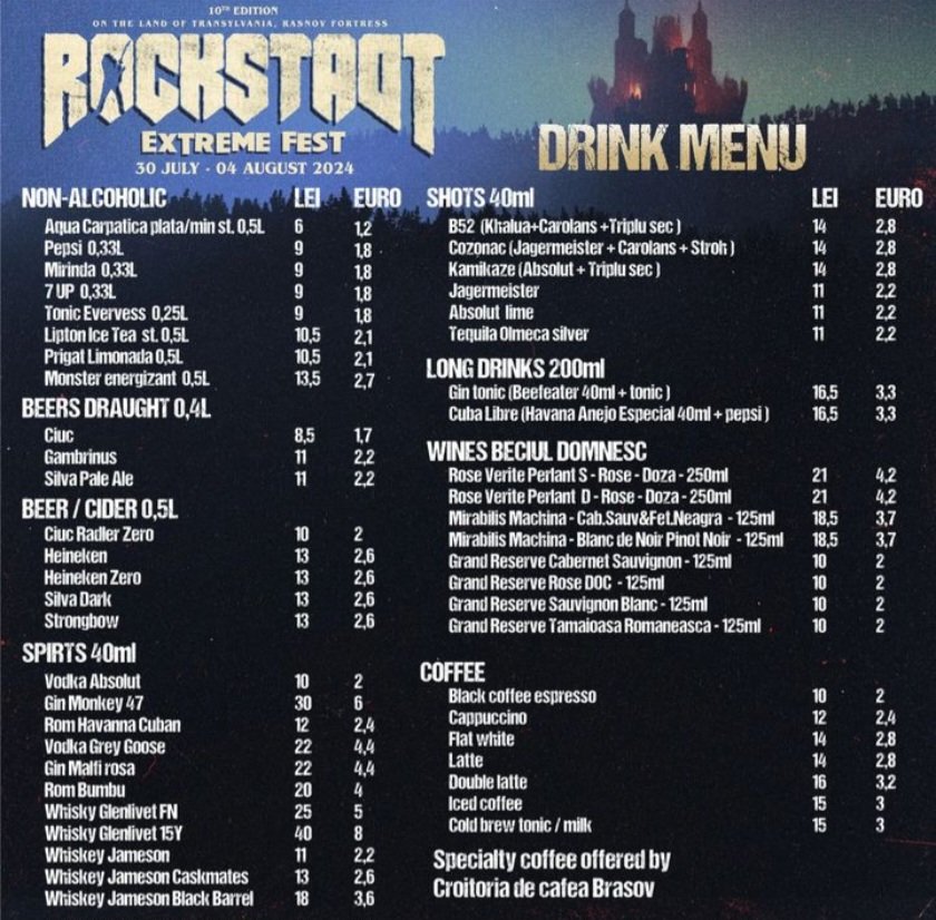 JoanneBurgessJB's tweet image. British festivals take note! You don't need to charge £9.00 for a glass of wine! 🍷🥂🍷
Really can't wait now!
#rockstadt #Festivals #rock