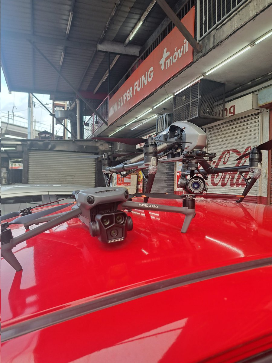 Hoy para el Noticiero Matutino de Telemetro Reporta tocó salir con estas dos bellezas: <a href="/DJIGlobal/">DJI</a> Mavic 3 Pro y DJI Inspire 2.