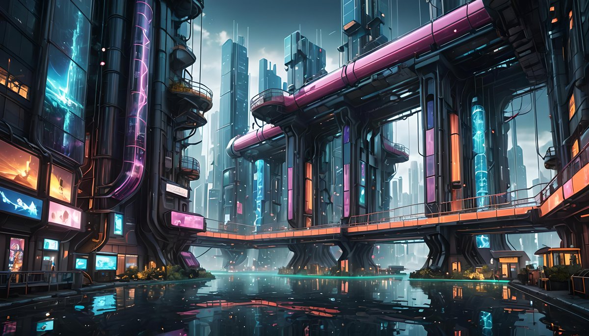 Bryantist's tweet photo. Learning to AI #NightCafe (AI created Art)  #Futuristic #SciFi #AIart
@NightcafeStudio https://t.co/OeSaDhbvMr