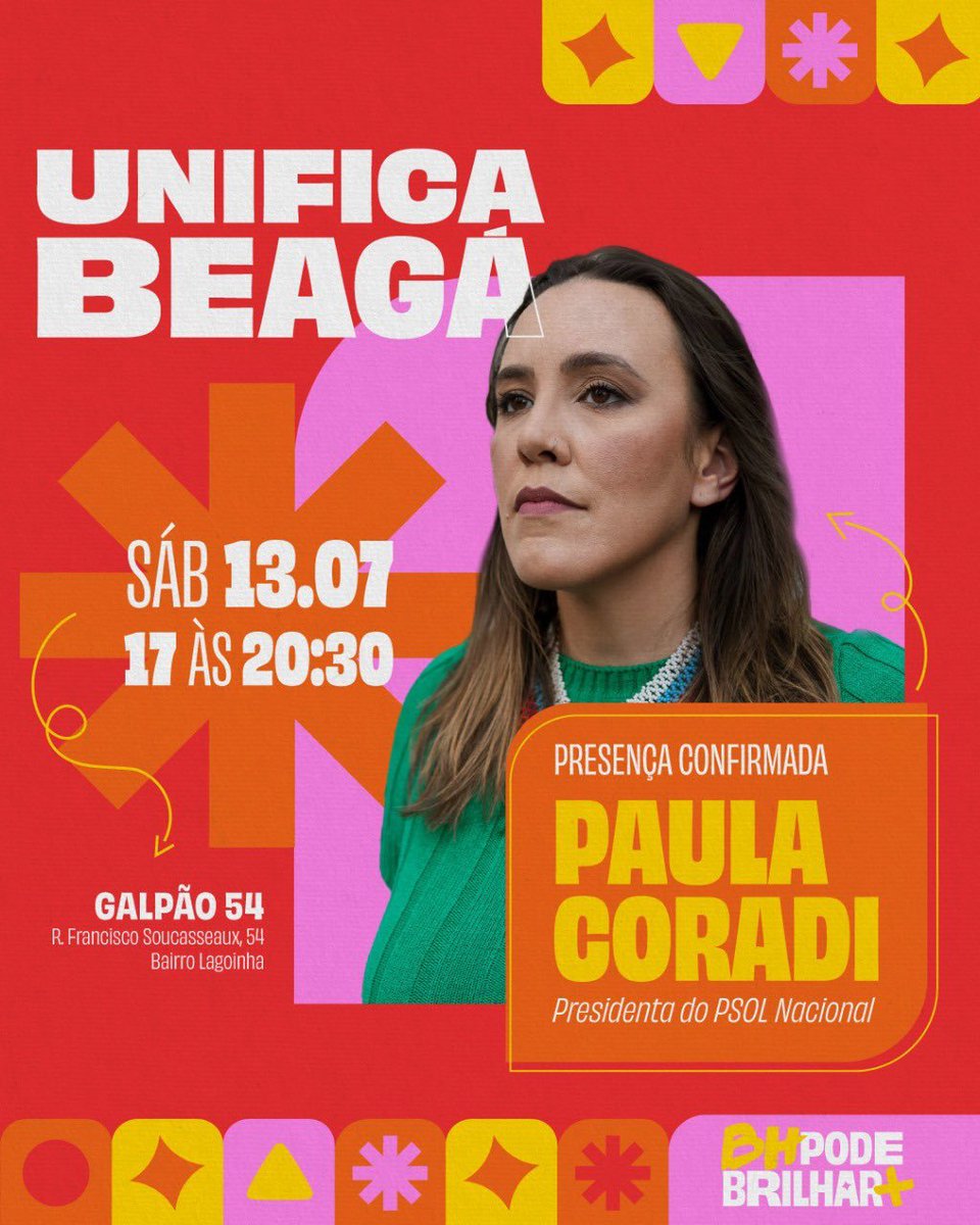 teixeiracds's tweet photo. @RogerioCorreia_ Lembrando que o experiente dep. federal Patrus Ananias apoia #BHPodeMais, tal como a futura vereadora de BH Luana de Souza @luanadesouzabh.
 
SÁB, 13/07/24 - 17h às 20h30: UNIFICA BEAGÁ.
Presenças de @lucianasantos @celiaxakriaba @Patrus_Ananias @bellagoncalvs @paulacoradi. https://t.co/aPxScRTmLH