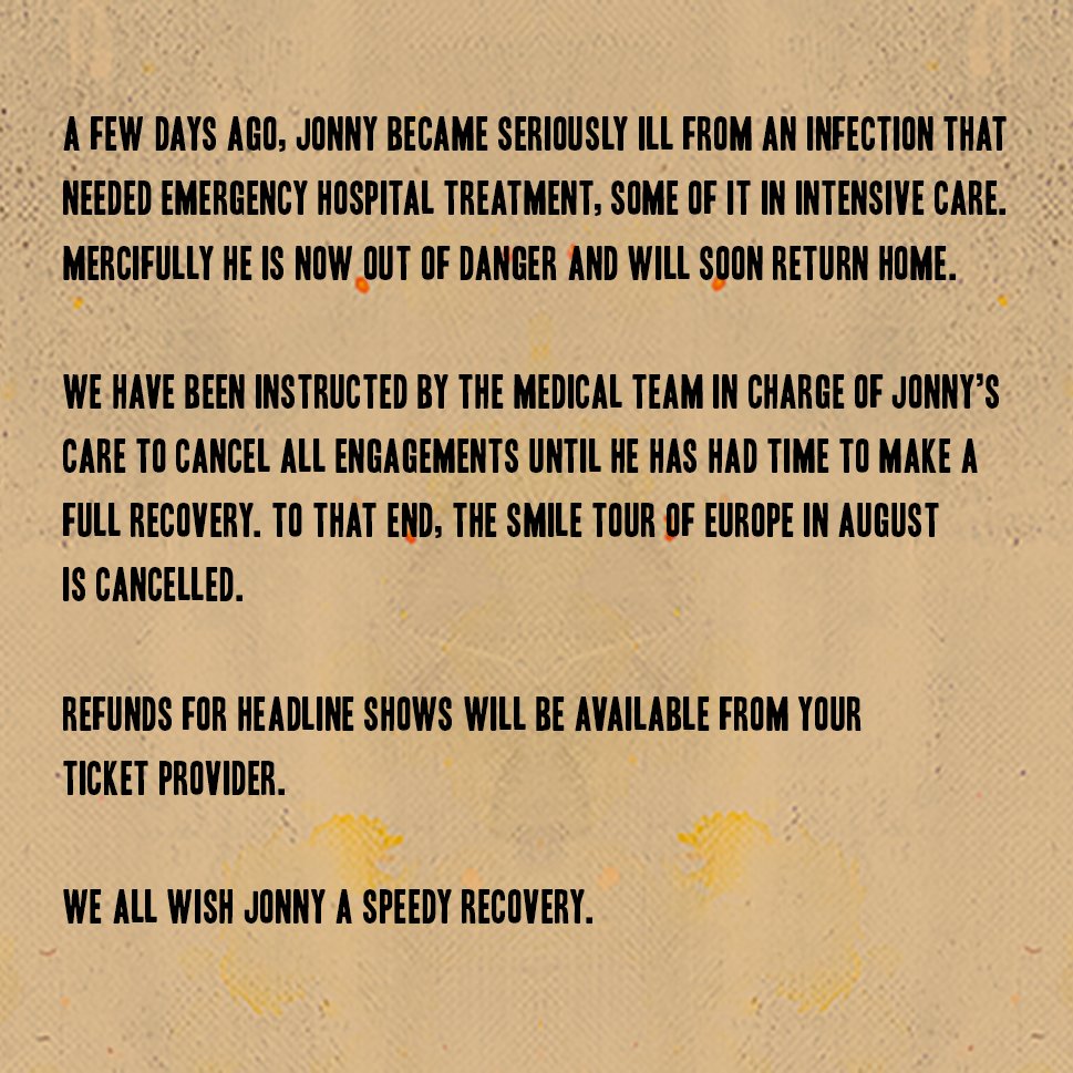 thesmiletheband's tweet photo. Some news from The Smile https://t.co/ISwZIpjbAh