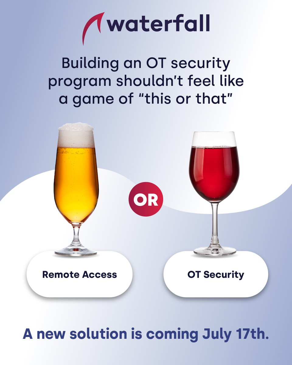 Lior Frenkel (@frenkellior) on Twitter photo You make hard choices every day… luckily this isn't one of them. At <a href="/WaterfallSecure/">Waterfall Security Solutions</a> we've been working on a new remote access solution designed for OT networks, built on the foundation of our patented Unidirectional Gateways You make hard choices every day… luckily this isn't one of them. At <a href="/WaterfallSecure/">Waterfall Security Solutions</a> we've been working on a new remote access solution designed for OT networks, built on the foundation of our patented Unidirectional Gateways