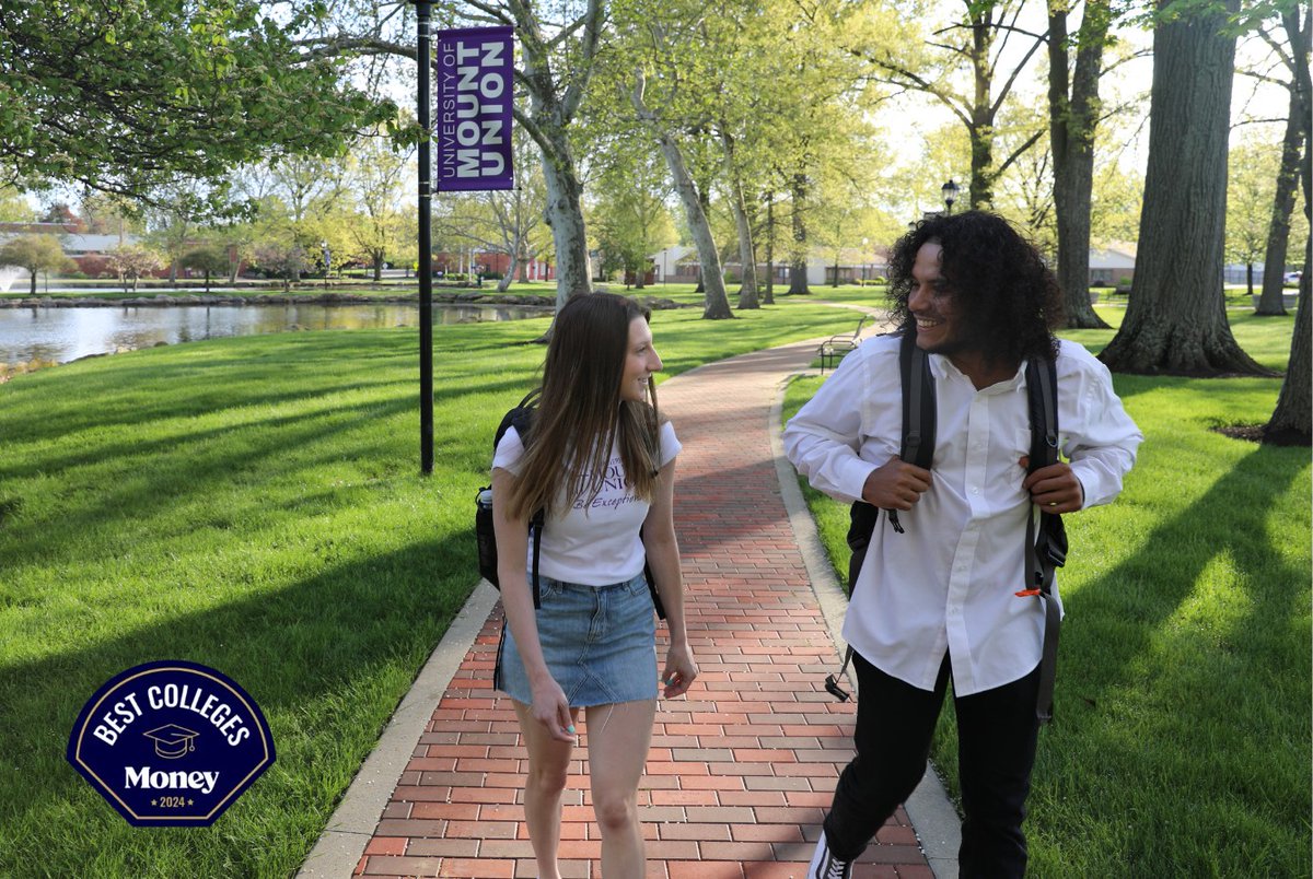Mount Union is pleased to be recognized as a top 10 college in Ohio by <a href="/Money/">Money</a>!  🎉

See why our graduation rates, cost of attendance, financial aid, alumni salaries, and more landed us in the ranks: bit.ly/3WiVJL