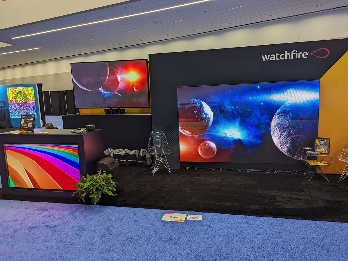 WatchfireSigns's tweet image. Watchfire made its debut as a first-time exhibitor at InfoComm 2024, showcasing their innovative products to thousands of attendees from the audiovisual community.

Read the Blog to Learn More: smpl.is/9cre5

#InfoComm #IndoorLEDDisplays #VideoWalls
