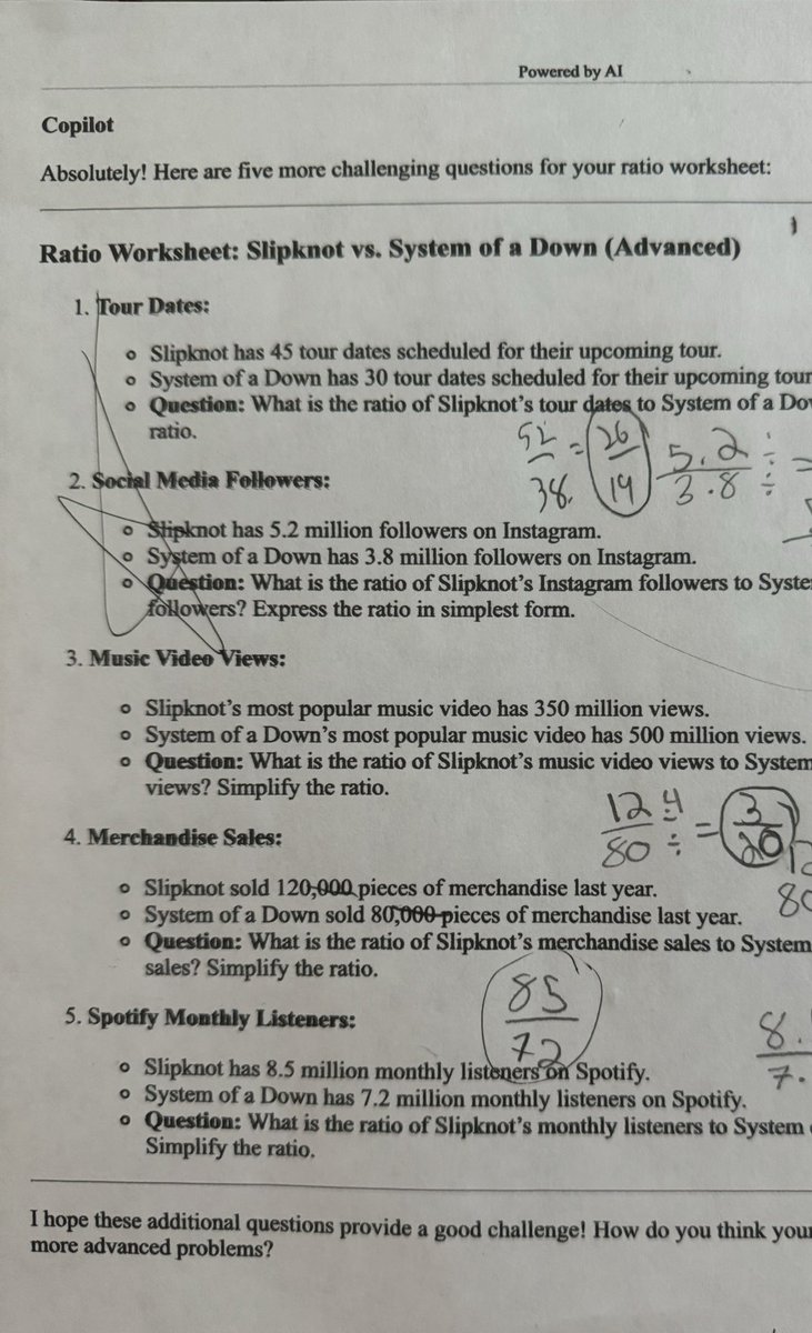 David Ross (@dross283) on Twitter photo One of my tutoring students likes to rock out to <a href="/systemofadown/">System Of A Down</a> and <a href="/slipknot/">Slipknot</a> . Now that I’ve gotten into AI it only took a minutes to make a worksheet and answer key (not attached). Thanks @MSFTCopilot <a href="/MicrosoftEDU/">Microsoft Education</a> <a href="/Microsoft/">Microsoft</a> One of my tutoring students likes to rock out to <a href="/systemofadown/">System Of A Down</a> and <a href="/slipknot/">Slipknot</a> . Now that I’ve gotten into AI it only took a minutes to make a worksheet and answer key (not attached). Thanks @MSFTCopilot <a href="/MicrosoftEDU/">Microsoft Education</a> <a href="/Microsoft/">Microsoft</a>