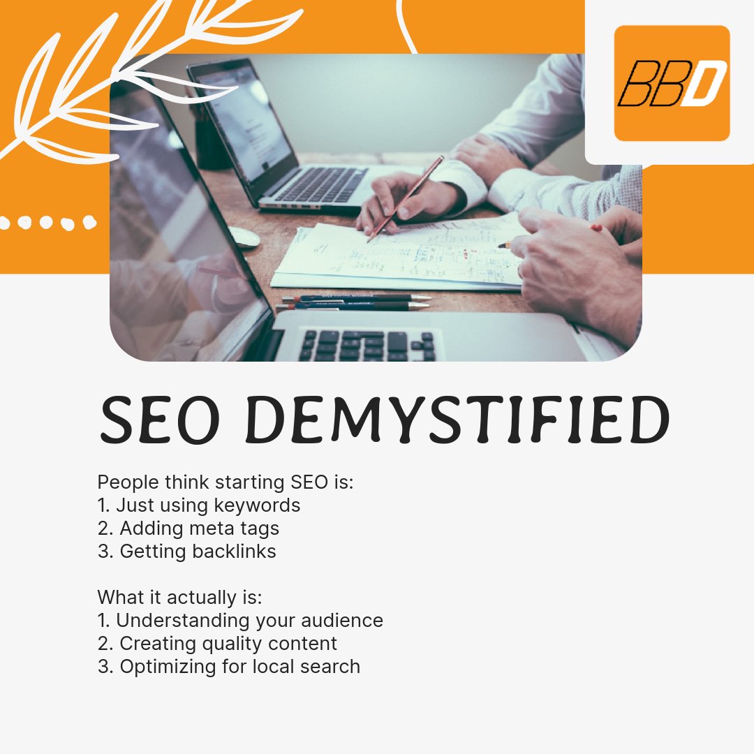 Beau__Brewer's tweet photo. That’s literally it.

Understanding SEO can transform your local business 📈. Ready to take the next step? Visit our website for more information.

#LocalSEO #MarketingTips #SmallBusiness https://t.co/O7dLJJo0ph