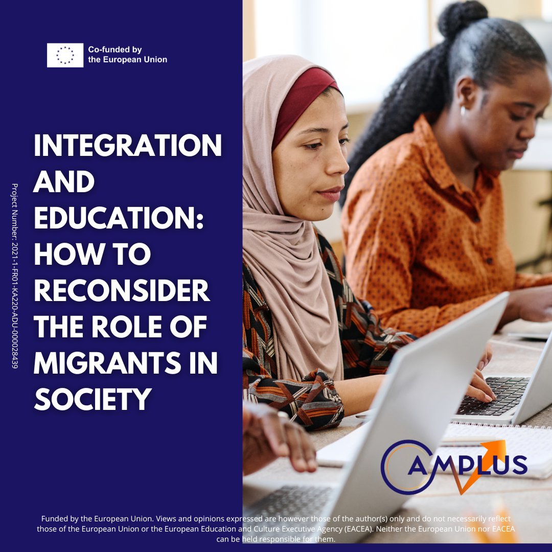 Camplusproject's tweet photo. As the #CAMPLUS project nears its end, it addresses the need to reconsider migrants' roles in society. 
🔗 read more on @irsei #website: https://t.co/fQfxGPMKvT
#erasmusplus #training #enterpreneurship #refugees #camplus https://t.co/aamOVzX6iE