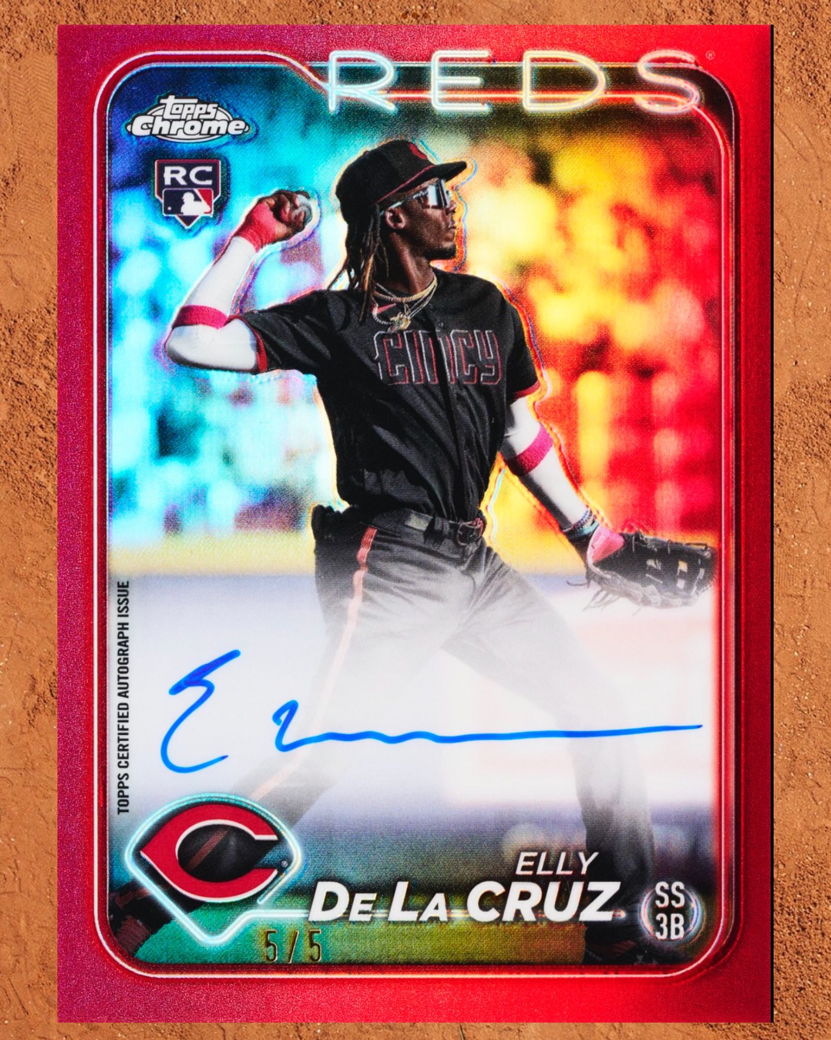 topps ELLY DE LA CRUZ 5/5