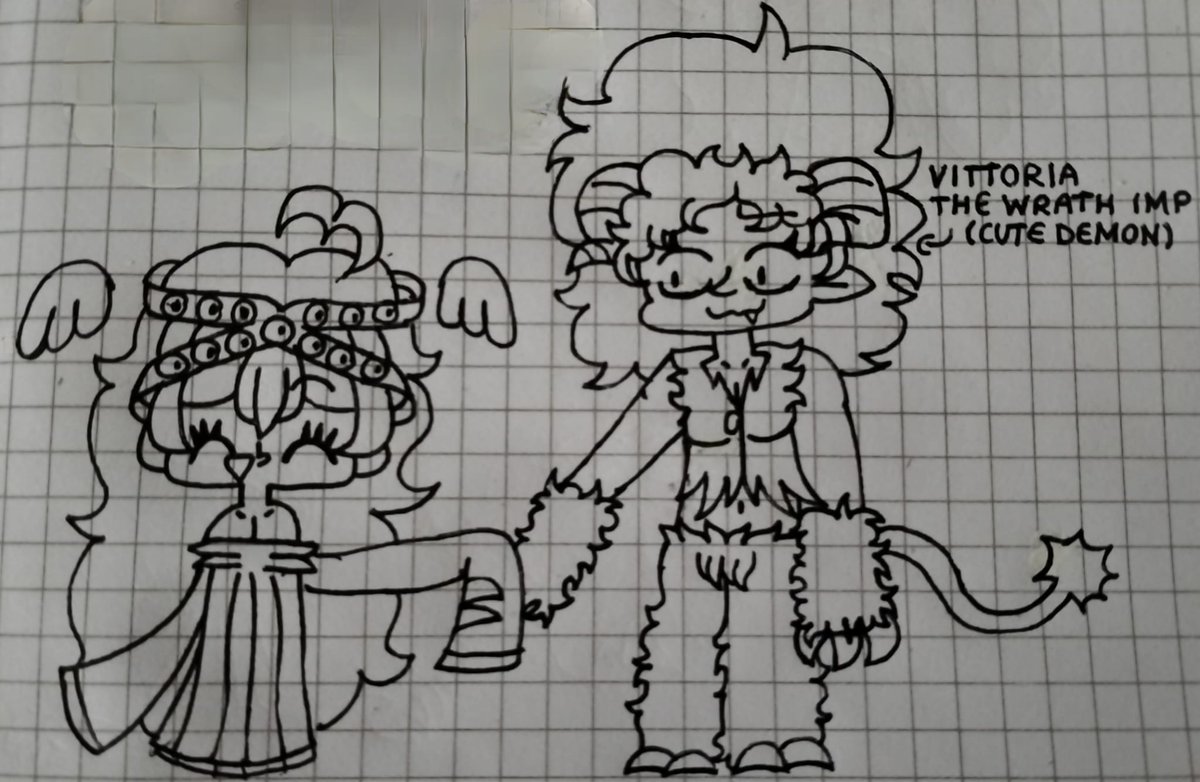 MaieseNoemi's tweet photo. The Little Seraphim and The Wrath Imp
Emy and Vittoria
for @AliceTheDemon5
#pizzatowerau #helltower #au #oc https://t.co/3tKQQHCPkx
