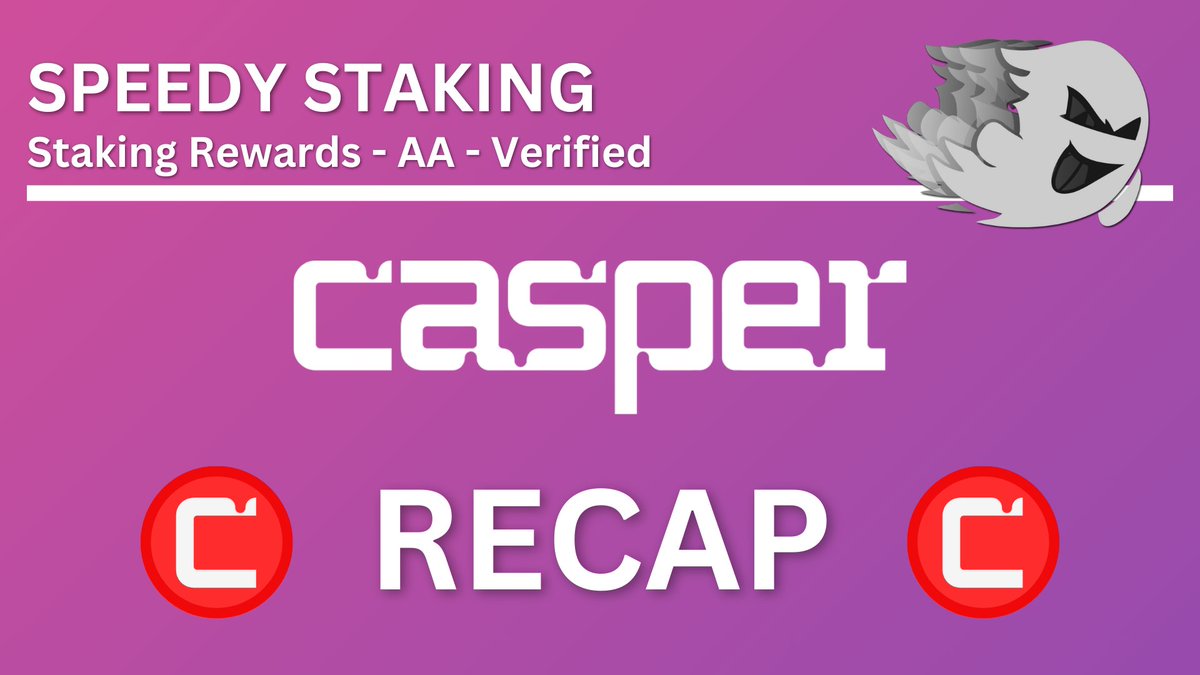 speedystaking's tweet photo. Stay tuned with @Casper_Network this week! 🚀

We’re giving away 250 $CSPR to three lucky winners! 💰

To enter:
✅ Follow us on Twitter
✅ Like and Retweet this tweet

Don’t miss out on the latest #Casper updates and $CSPR giveaways! 🔥 https://t.co/eIDsYakTTk