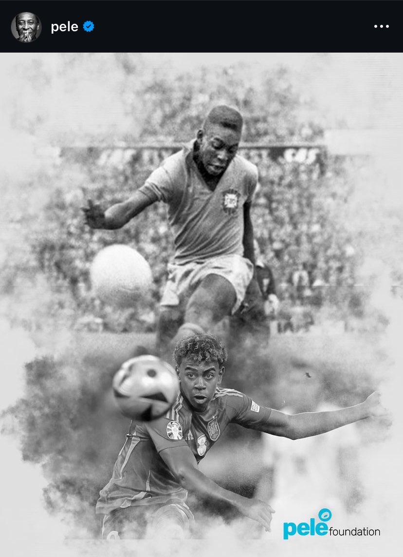FRBarca_'s tweet photo. Pelé sur Instagram : https://t.co/N49oXxKWKr