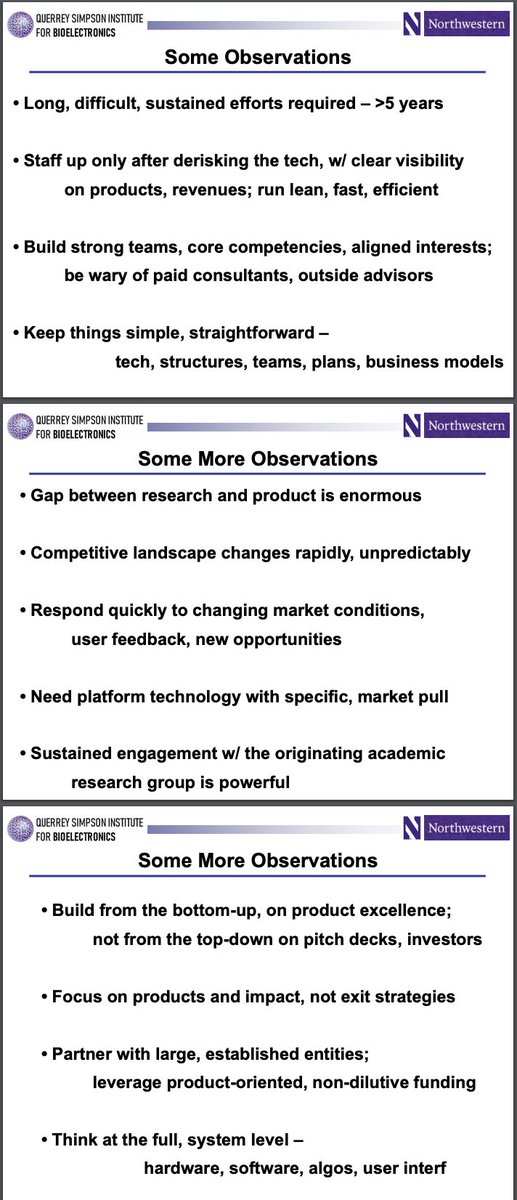 Zhigang Suo (@zhigangsuo) on Twitter photo In a recent talk, <a href="/ProfJohnARogers/">John A Rogers</a> recounted his own translation from scientific discovery, to engineering research, and to commercial development.
rogersgroup.northwestern.edu/files/2024/ica…
He ended the talk with three slides of observations.
Pure gold from a master! In a recent talk, <a href="/ProfJohnARogers/">John A Rogers</a> recounted his own translation from scientific discovery, to engineering research, and to commercial development.
rogersgroup.northwestern.edu/files/2024/ica…
He ended the talk with three slides of observations.
Pure gold from a master!