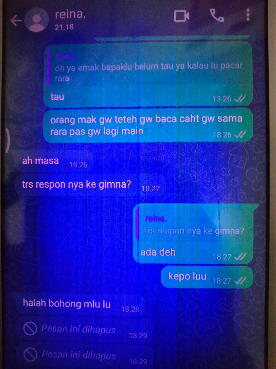 vocalips's tweet photo. Oke lanjut, makin lama sikap reina annoying bgt cok, ngirim foto dia segala macem buat ngerusak hubungan adek gue sm temennya (rara). Tapi jawaban adek gue nyelekit bgt sialan😞 (mmf reina) https://t.co/QTxYIgFWYZ